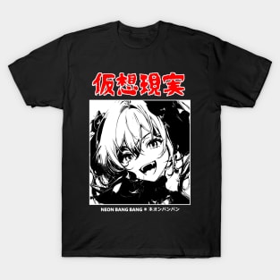 Gothic Punk Grunge Alternative Dark Anime Manga Goth Girl Japanese Streetwear Style T-Shirt